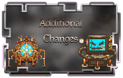 Additional Changes