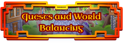 Quests and World Balancing